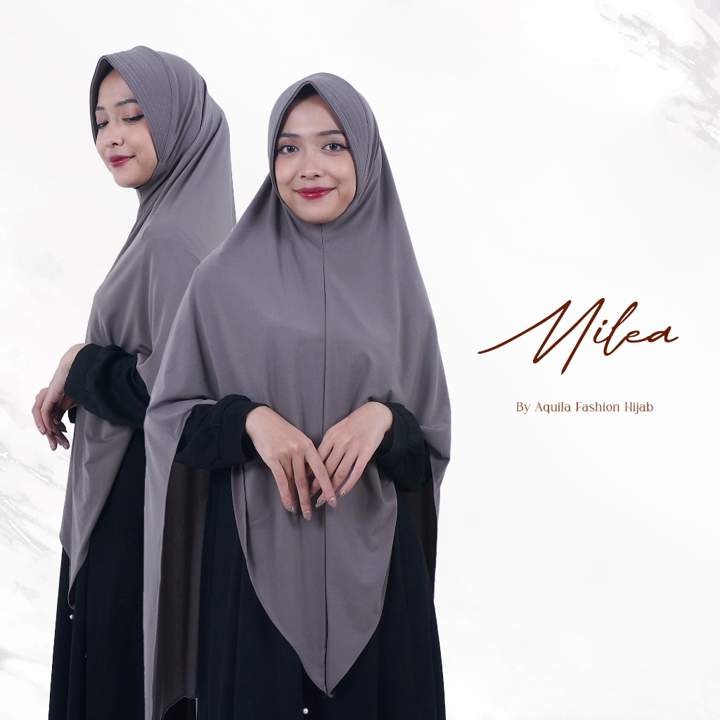 Kerudung Instan Bergo Syari Jumbo Bahan Jersy Premium Pet Antem Milea By Aquila Fashion Hijab
