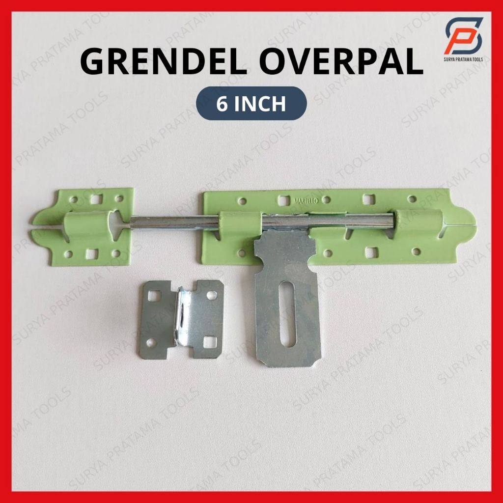 Grendel Gembok Overpal 6 Inch Gerendel Slot Selot Pintu Jendela Gudang 6" Inci