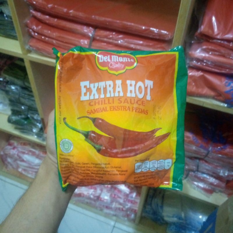 

Saus delmonte Extra Hot isi 24 sachet 8gr