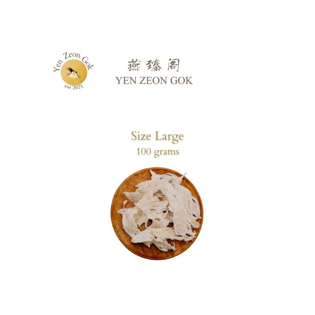 

YEN ZEON GOK SARANG BURUNG WALET BESAR BERSIH TIPE PATAHAN 100 GRAMS