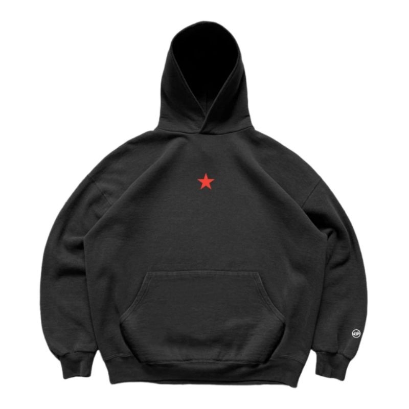 HOODIE BOXY 375GSM RED STAR