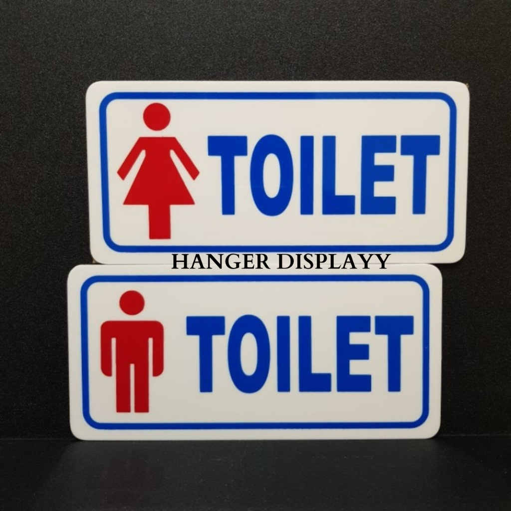 Tulisan Acrylic Toilet Pria - Perempuan - Papan Acrylic Murah Cowok & Cewek