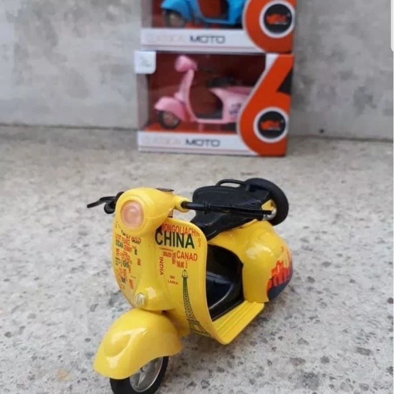Diecast Motor Scooter Klasik Jadul - Diecast Motor Scooter Classic