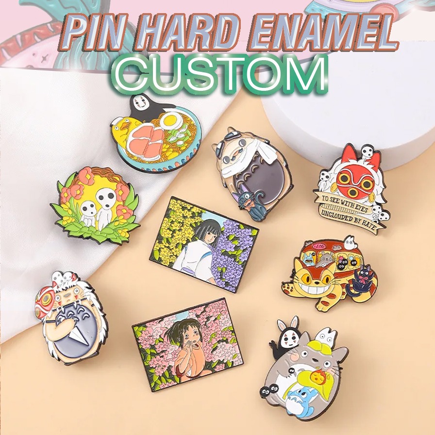 Tempat bikin pin enamel, hard enamel custom. untuk beragam kebutuhan souvenir & pin & aksesoris. San