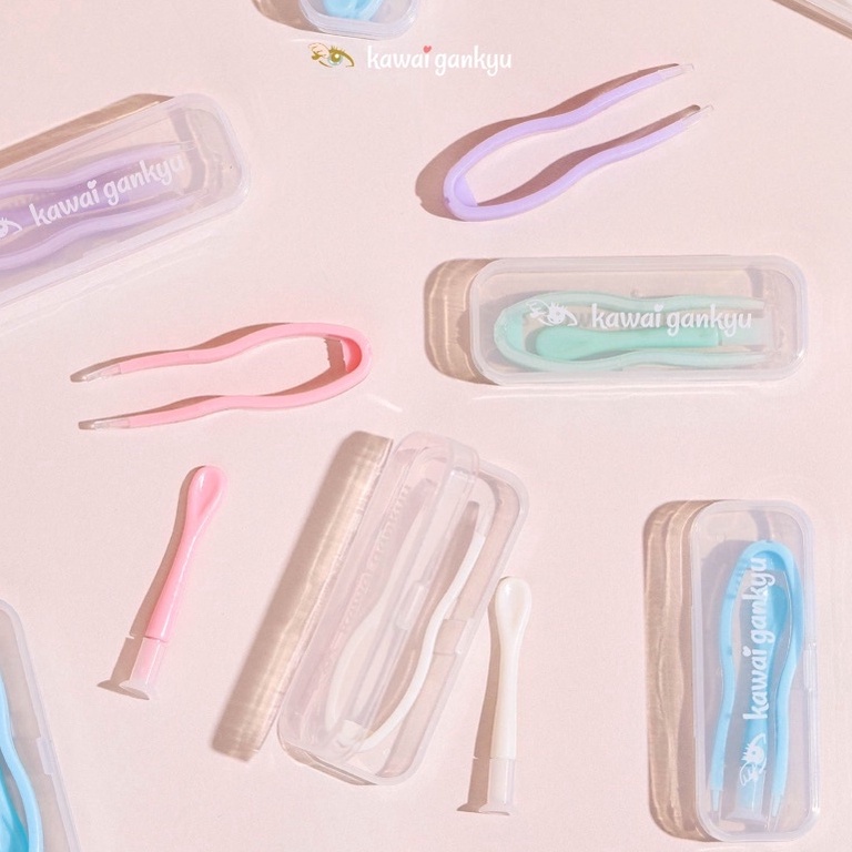Terpopuler kawai gankyu kawai penjepit softlens pastel alat pasang softlens