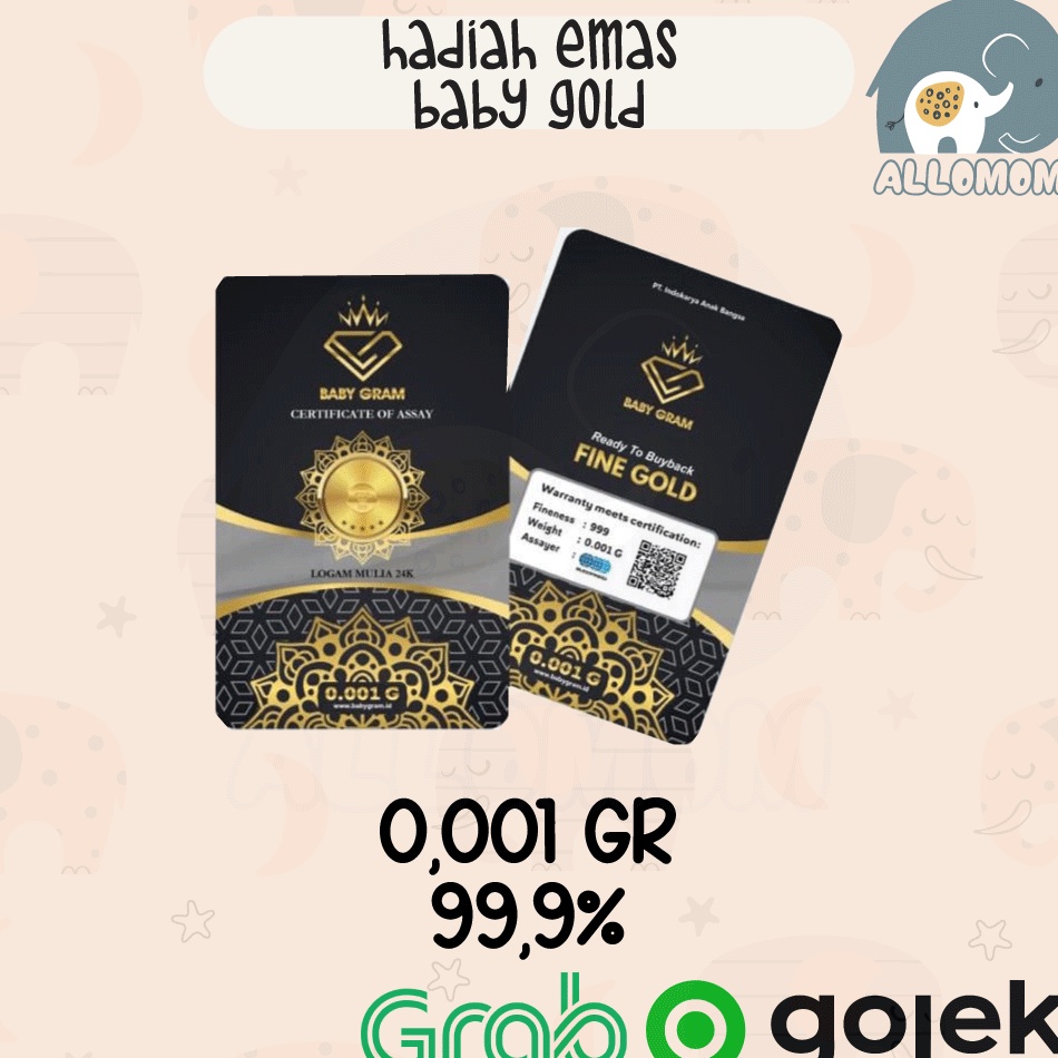 Promo tajir FREE GIFT EMAS BABY GOLD 1 GRAM