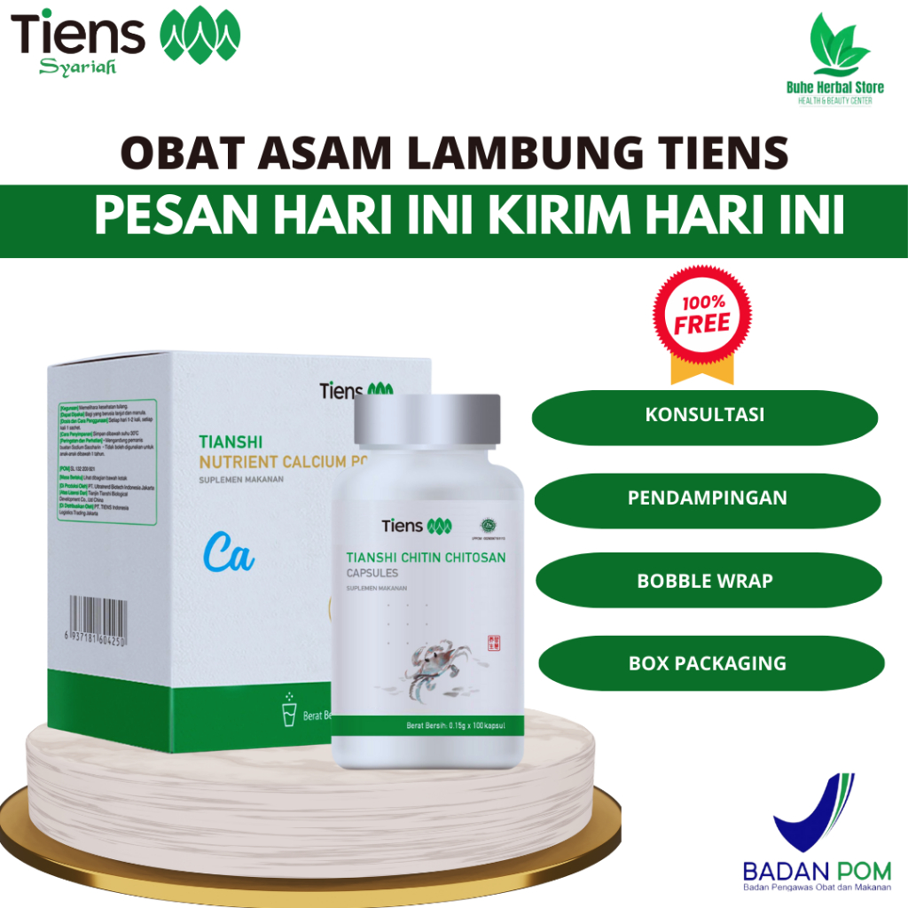 Tiens Paket Produk Untuk Penderita Asam Lambung 100% Original By Buhe Herbal Store