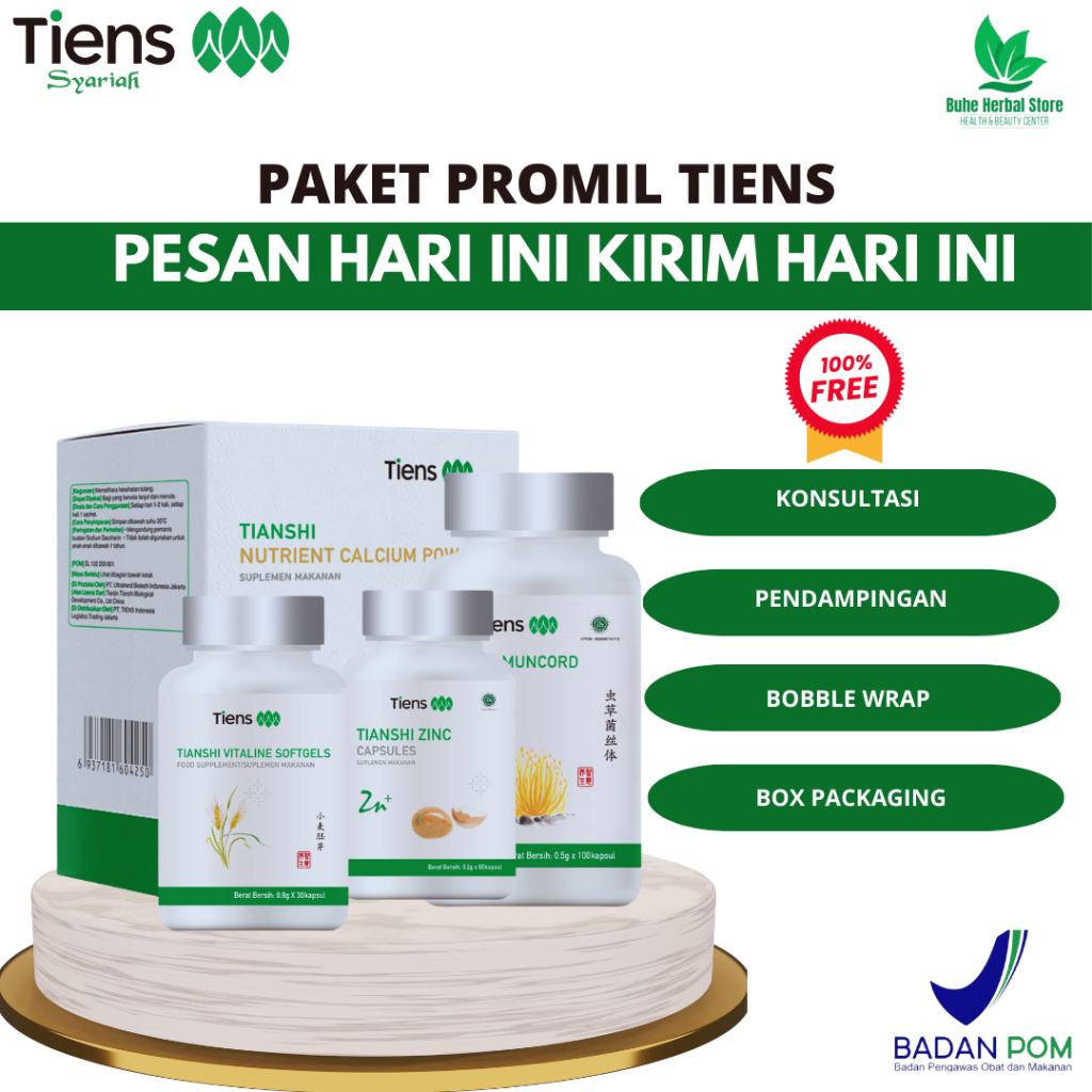 Tiens Paket Produk Untuk Program Hamil ( Promil ) Ayah & Ibu 100% Original By Buhe Herbal Store