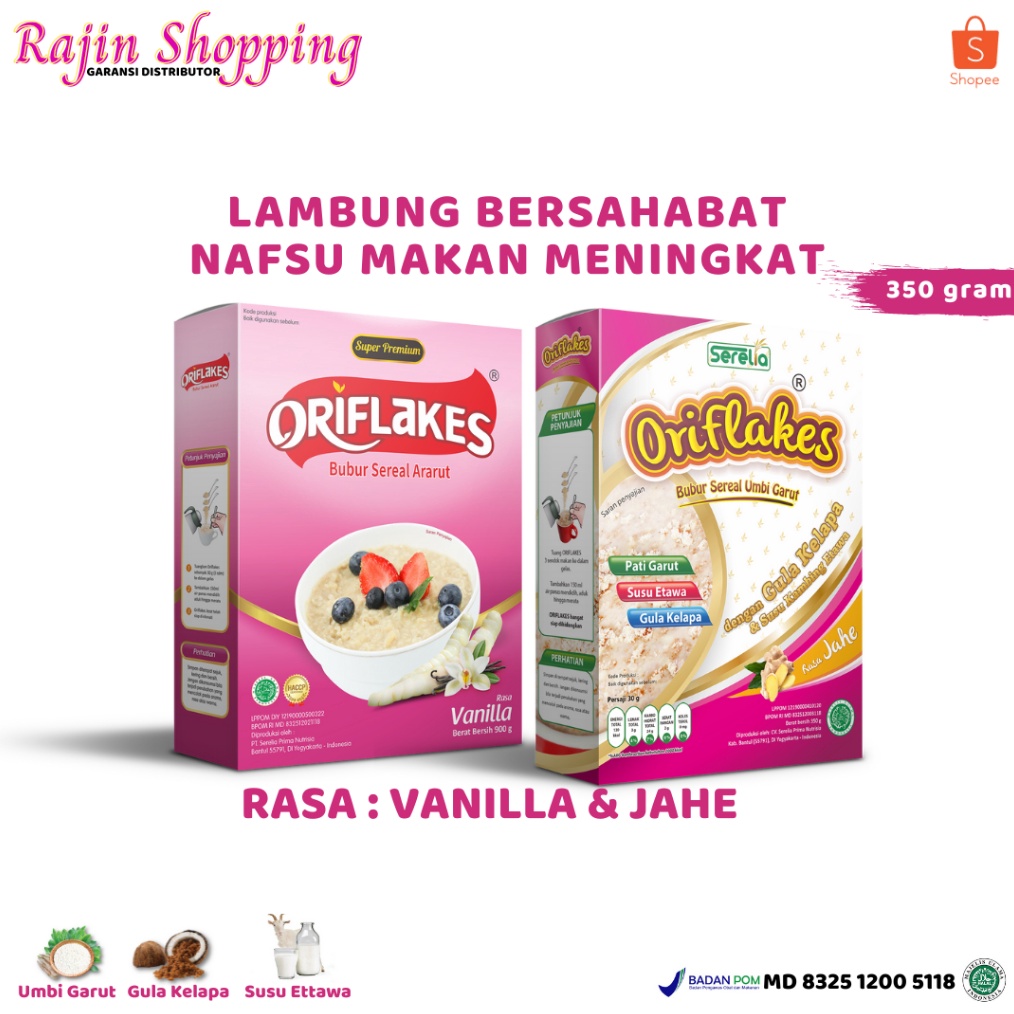 

STAR Oriflakes sereal umbi garut Ararut asam lambung susu gastro maag gerd 35 gram buruan
