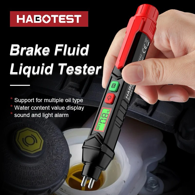 HT662 Car Brake Fluid Moisture Detector Oil Measuring Tester Instrument Multi-functions professional