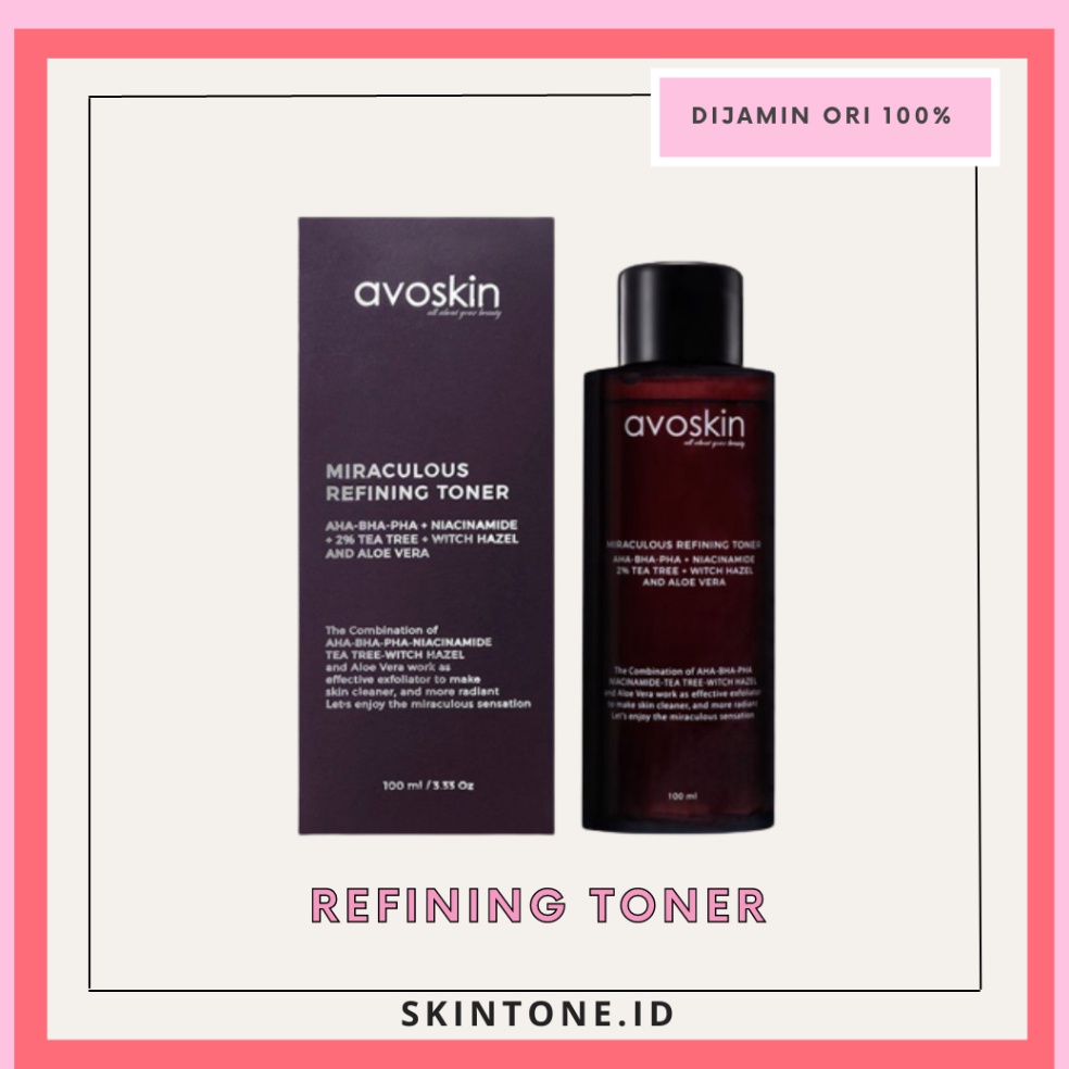 ART L46Z AVOSKIN Refining Toner Eksfoliasi 1ml dan 2ml Miraculous Refining Toner AHA BHA PHA Eksfoli