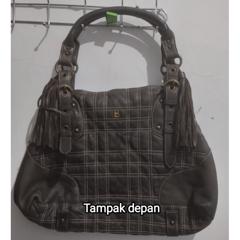 (BOLEH NEGO) Preloved BONIA HOBO BAG / Tas BONIA / Tas wanita Bonia / Tas FULL KULIT ASLI