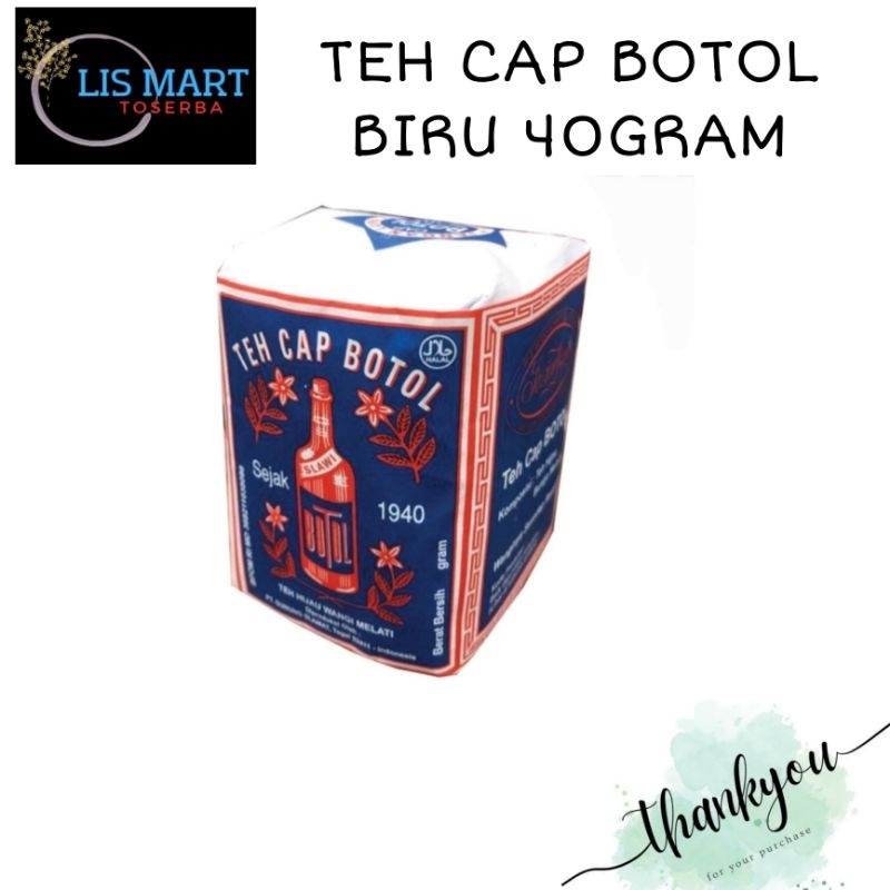 

Teh Cap Botol Biru 40gram | Eceran