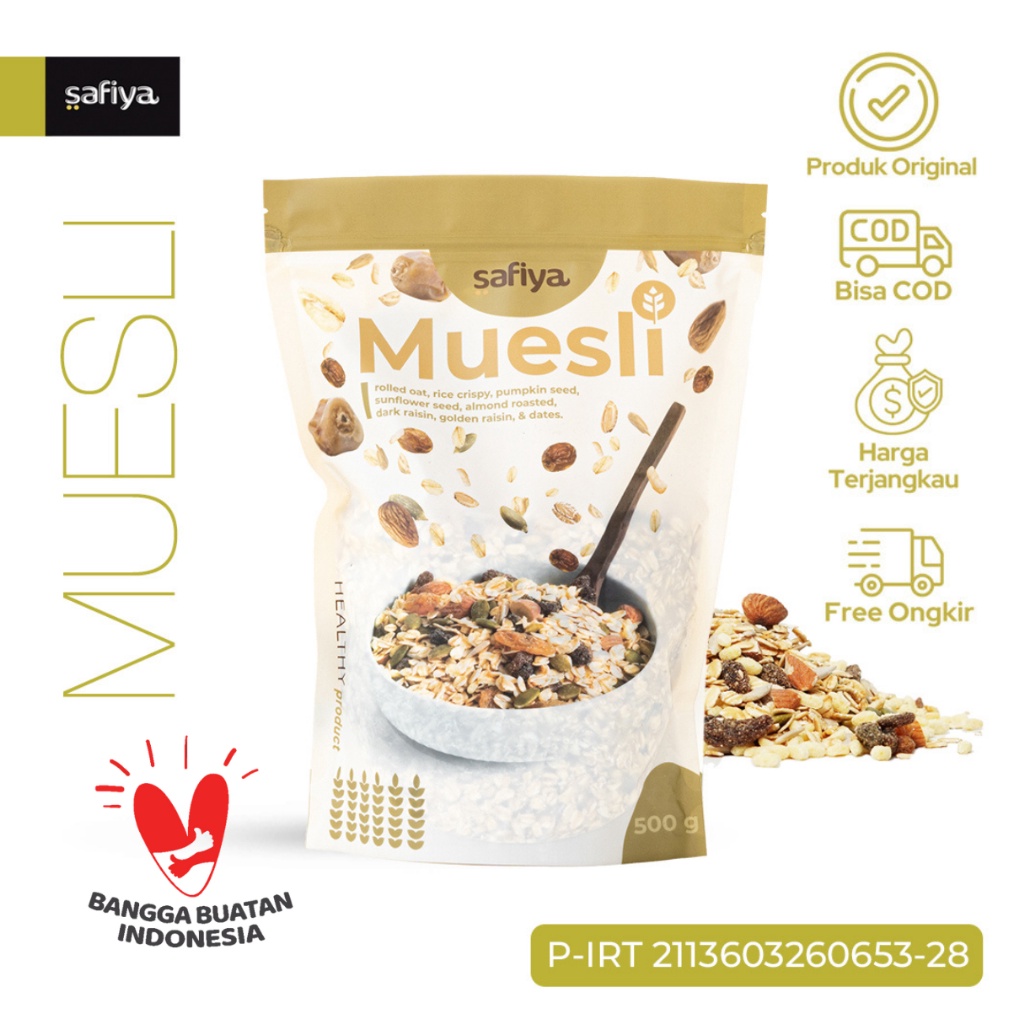 

COD Muesli Fruit and Seed 5 gram Sereal Sehat Authentic Safiya Food