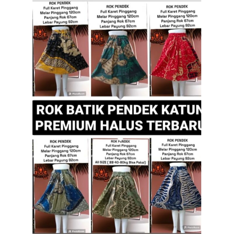 ROK BATIK MINI KATUN PREMIUM || ROK BATIK PAYUNG || ROK BATIK KATUN/Rok Batik Mini perempuan/rok bat