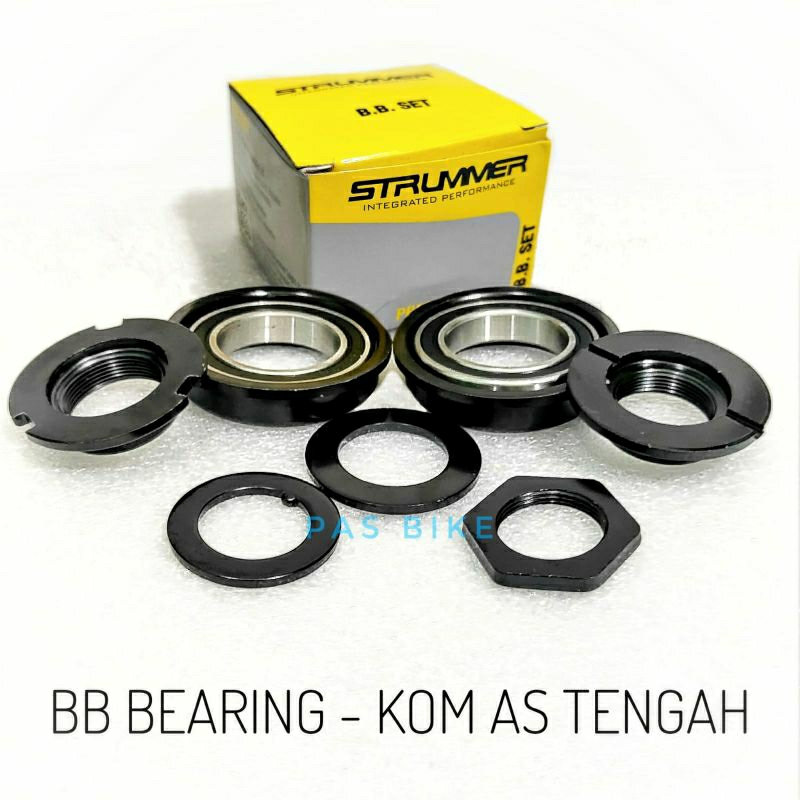BB Set Bearing Kom Langsung As Tengah Sepeda 20 Strummer