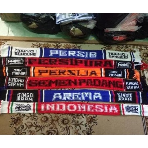Free Ongkir Syal PERSIJA PERSIB PERSIPURA AREMA SEMENPADANG PSM MADURA BALI SRIWIJAYA PERSITA PSIS B