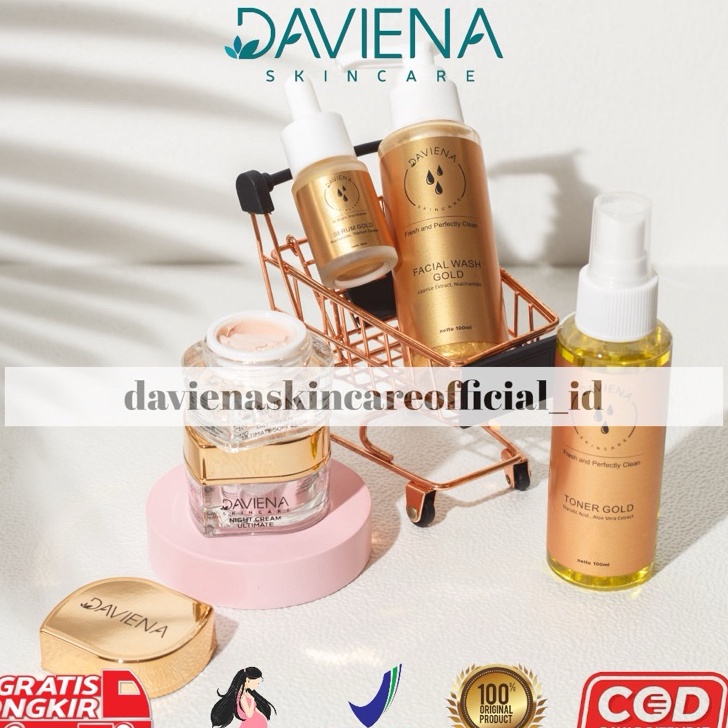 TERMURAH Daviena Skincare Gold Series Deviena Davina Devina Skincare Official Davienaskincareofficia