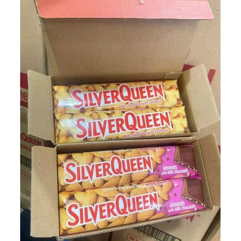 

{TERMURAH] SILVERQUEEN COKELAT CASHEW & MILK ALMOND 58g