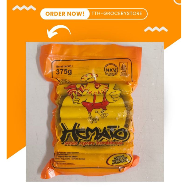 

HEMATO SOSIS AYAM ISI 15 375 GR