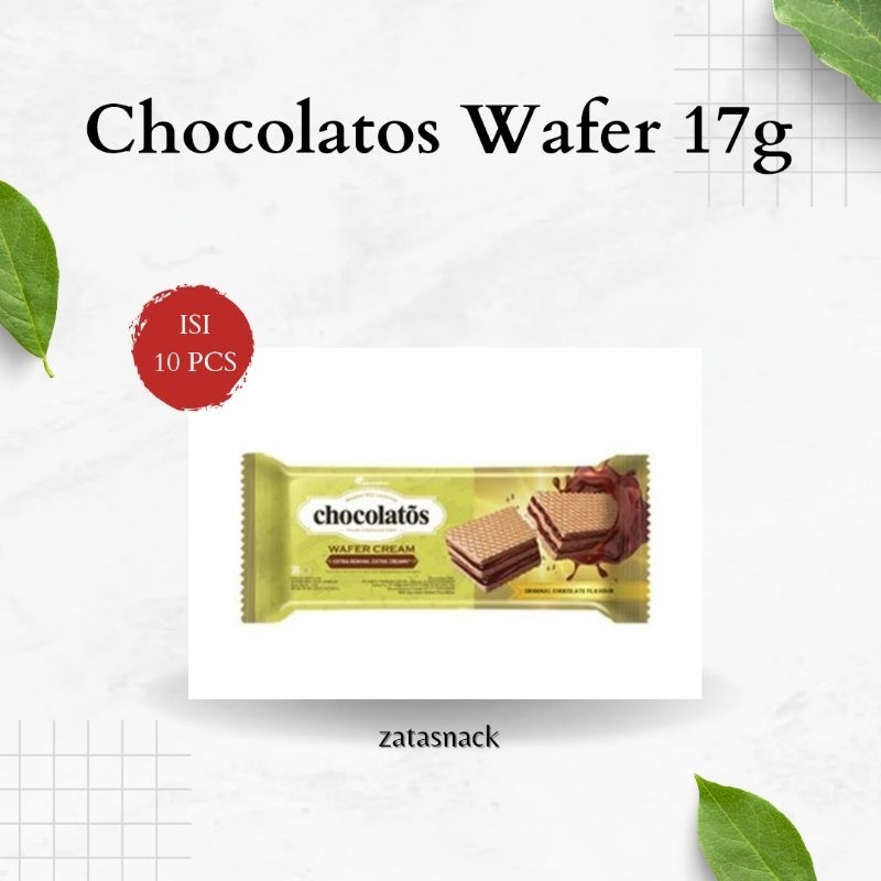 

Chocolatos Wafer 17g isi 10pcs