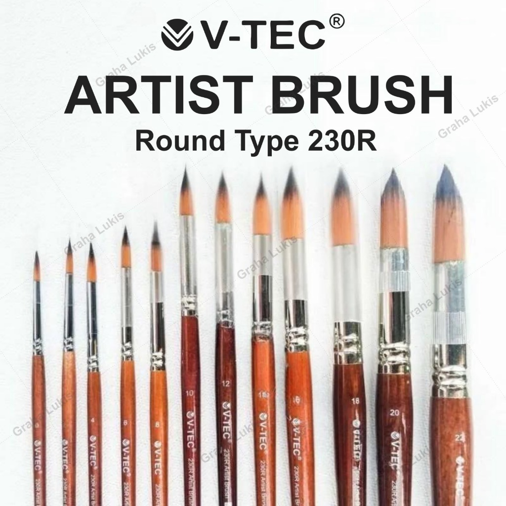 

V-TEC BRUSH ROUND TYPE 230R / KUAS V-TEC ROUND 230R