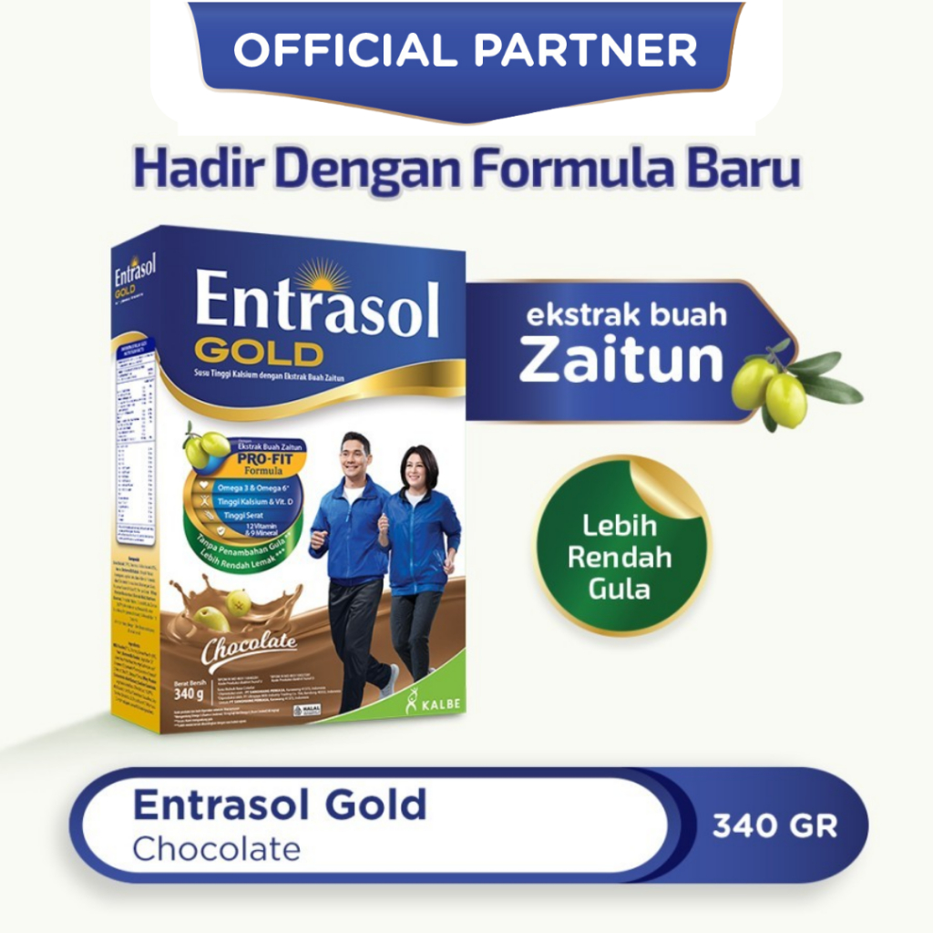 

ENTRASOL GOLD SUSU DEWASA UNTUK MENJAGA KESEHATAN DAN DAYA TAHAN KEMASAN 340 GR RASA VANILLA/COKLAT