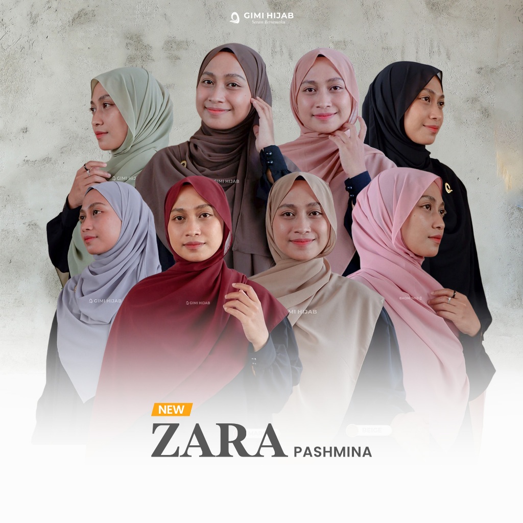 Gimi Hijab Zara Pashmina Premium