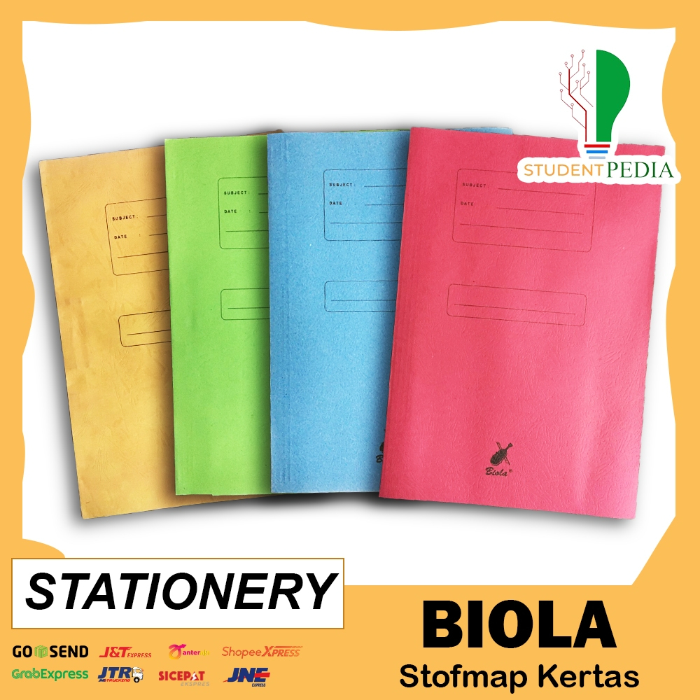 

Stopmap Kertas Folio BIOLA / Snel Folio BIOLA / Map Kertas / Eceran / 1 Pcs