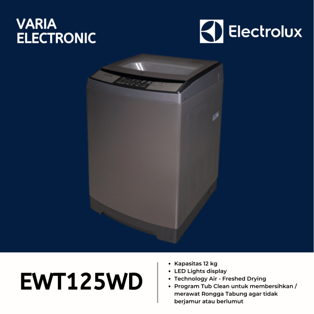 Mesin Cuci ELECTROLUX 12 kg EWT125WD
