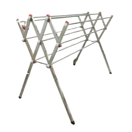 Rak Jemuran Baju Handuk Aluminium Mini - Jemuran Pakaian Stainless 9 jalur - Medan