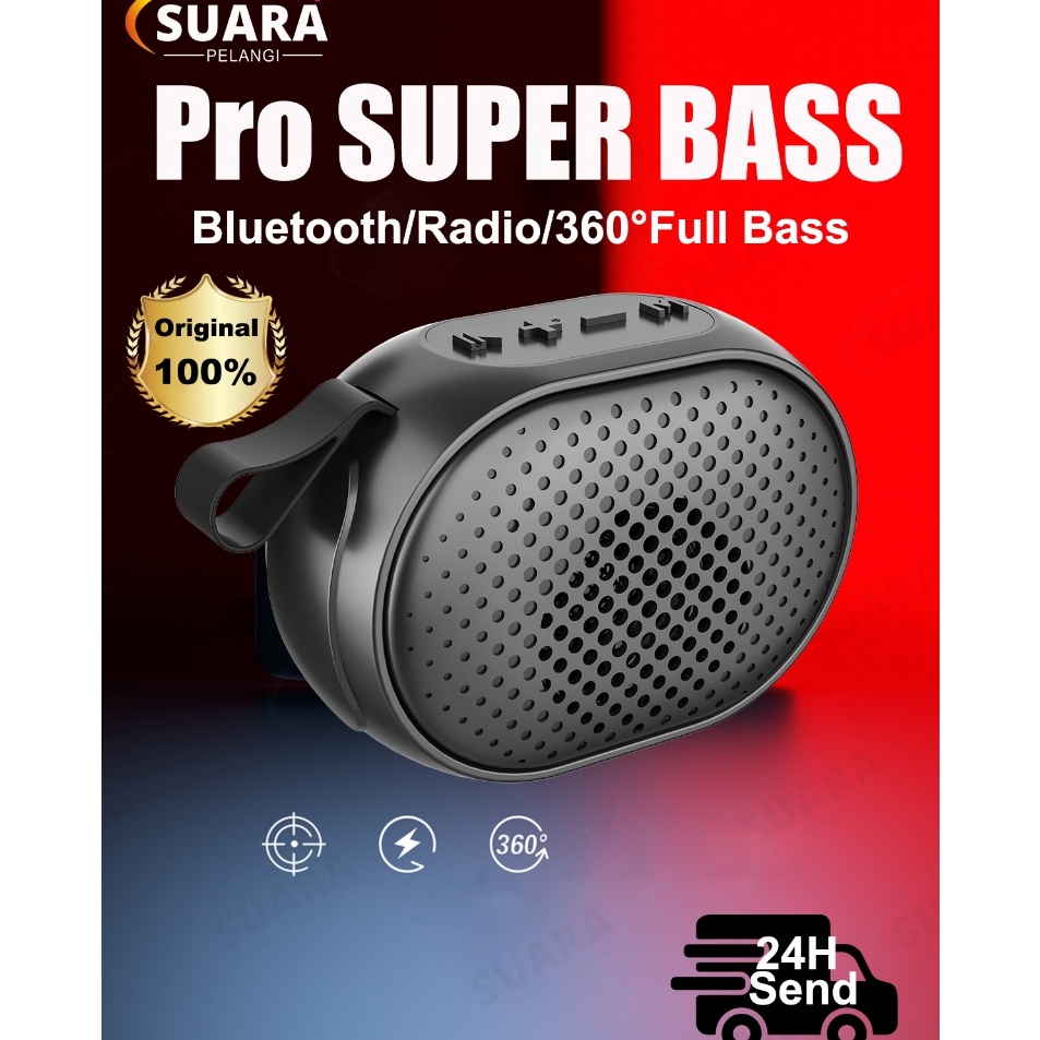 Crv PRO SUPER BASSMusic Box Full Bass Bluetooth Speaker Super Bass Robot Portabel Mini JBL Original Wireless HiFi Subwoofer Dengan Tali Pengikat Mobil Portabel Luar Ruangan Berkualitas Tinggi Stereo Kecil Dengan Volume Besar Radio FMTFGaransi 1