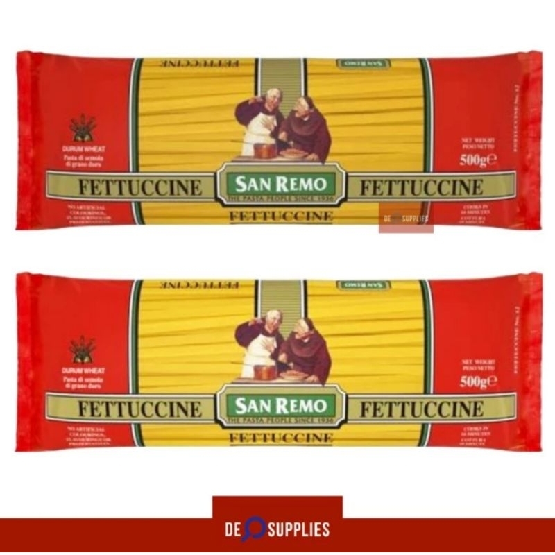 

San Remo Fettucine Pasta 500gr - Italy Fettuccine Fetucine Fetuccine