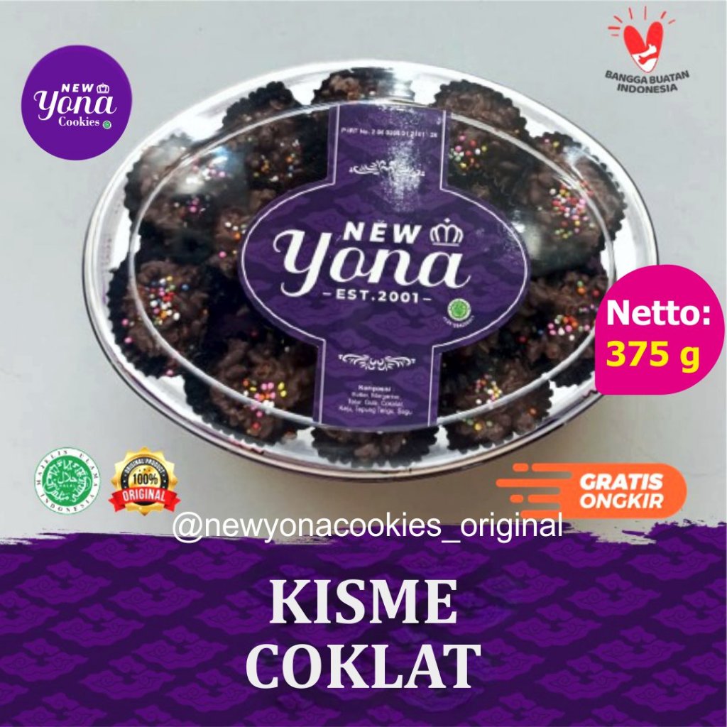 

[Ready] Kue Kering Lebaran New Yona Cookies – Kisme Coklat