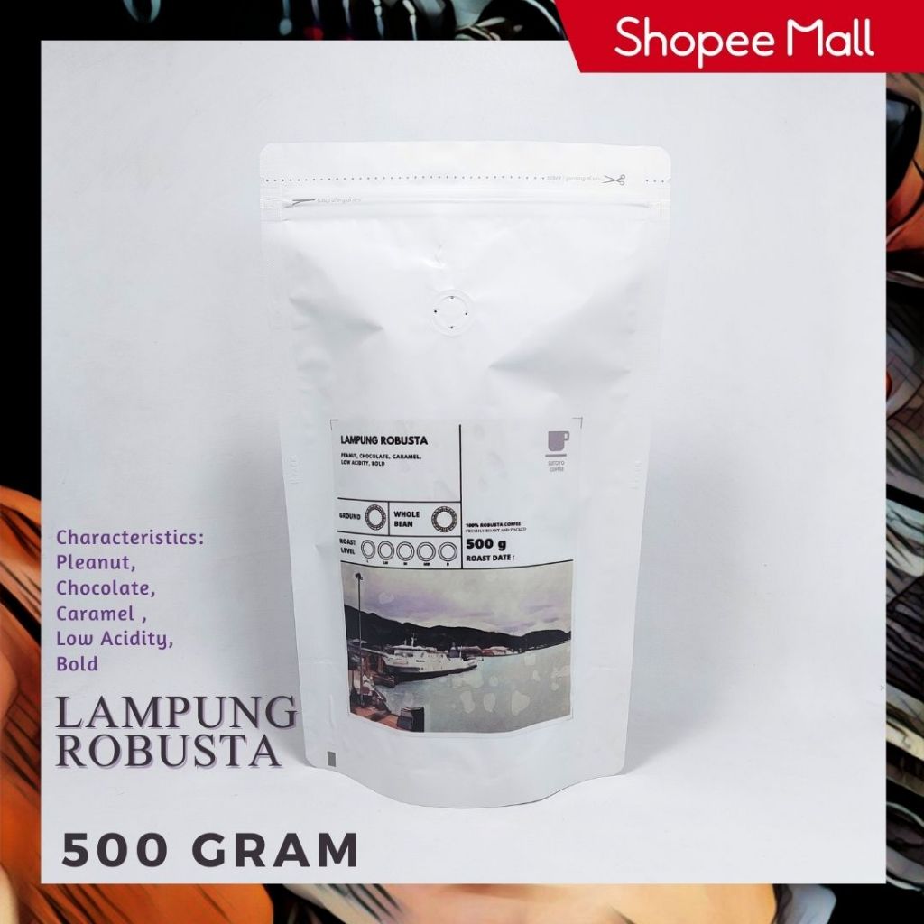 

SUTOYO COFFEE – Kopi Robusta Lampung 500 gram | Es Kopi Susu Blend | Espresso | Medium Dark Roast | Single Origin | Sutoyo Coffee