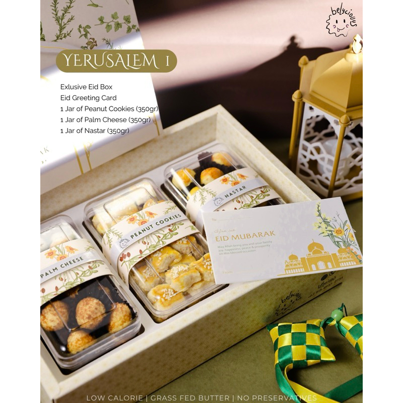 

[YERUSALEM] Eid Al Fitr Hampers / Hampers Idul Fitri Lebaran 2024 | Hampers Gift Box Hadiah Parcel Kue Kering Cookies Nastar Palm Cheese Peanut Cookies