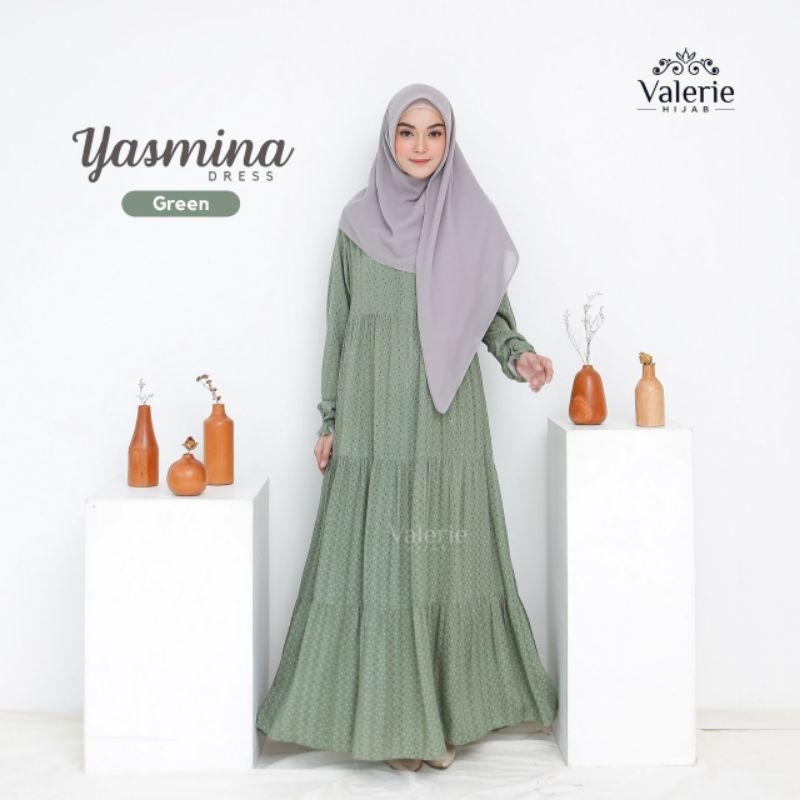 Ready stok Gamis Valerie Hijab