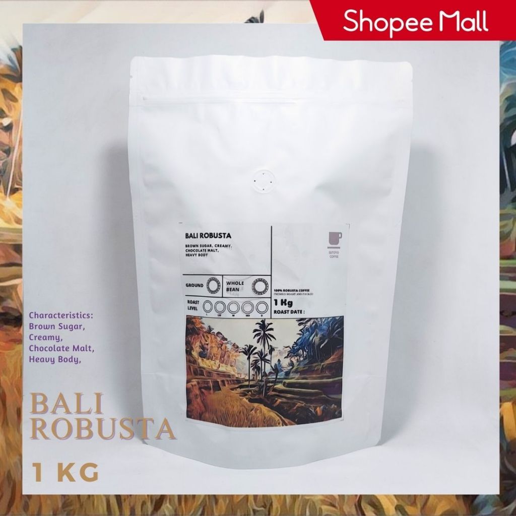 

SUTOYO COFFEE – Kopi Robusta Bali 1 KG | Es Kopi Susu Blend | Espresso | Medium Dark Roast | Single Origin | Sutoyo Coffee