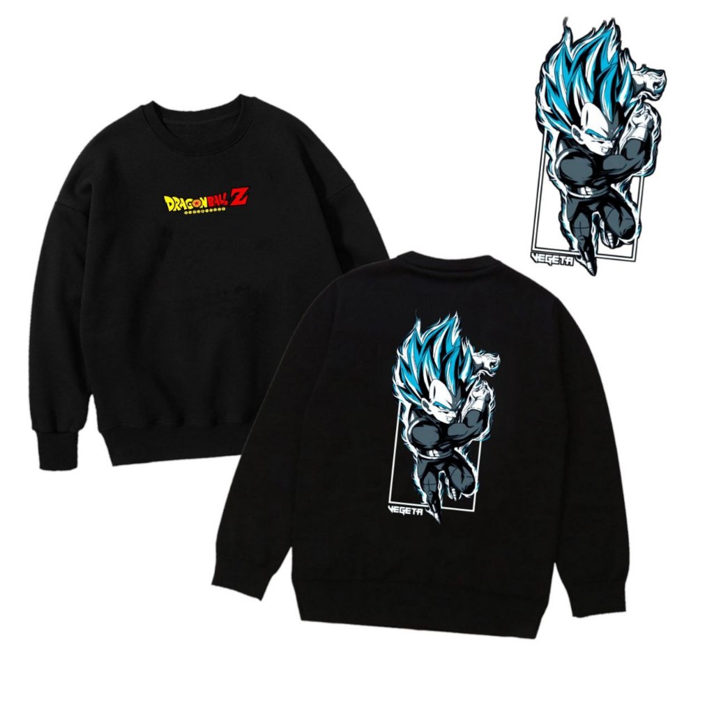 Sweater Crewneck Pria Dan Wanita Dragon Ball Kode 1