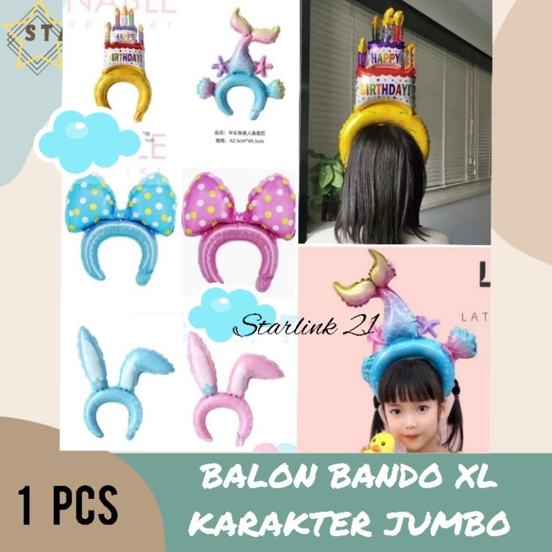 BALON BANDO JUMBO | Balon Bando Karakter | Bando Cake Ultah | Bando Mermaid