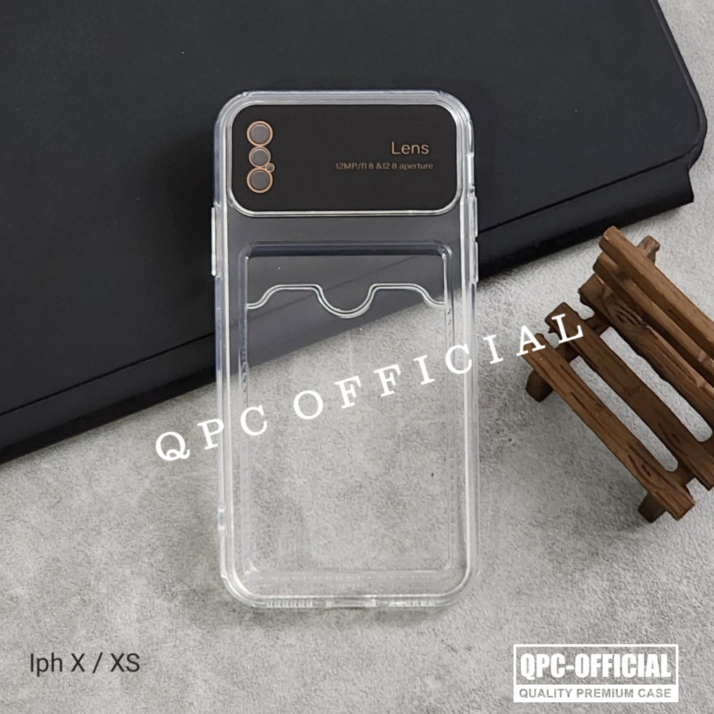 Card Case Big Lens Bening Slot Kartu Case Iphone X Iphone Xs Iphone Xr Iphone Xs Max