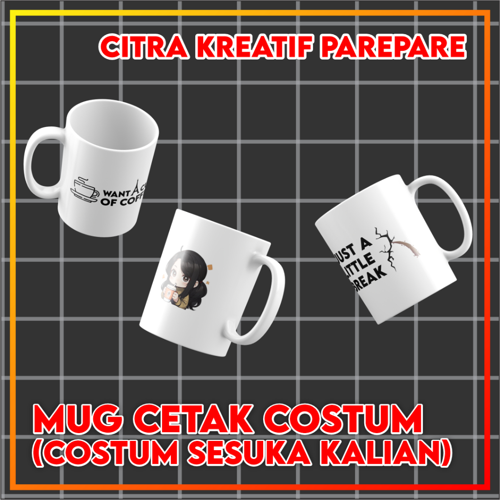 Mug/Gelas/Cup Cetak Custom