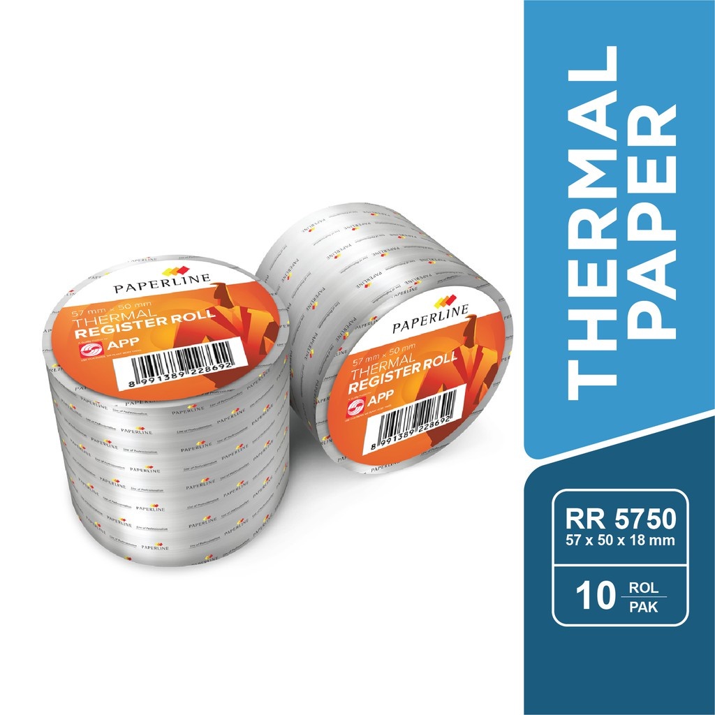 

(1 BIJI) Kertas Roll Telstruk Struk Kasir Thermal Rol Paperline 57 x 50 PPL 5750