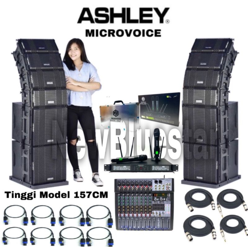 Paket Array + Subwoofer Ashley The Sound Original Mid 6.5 inch + Sub 12 inch