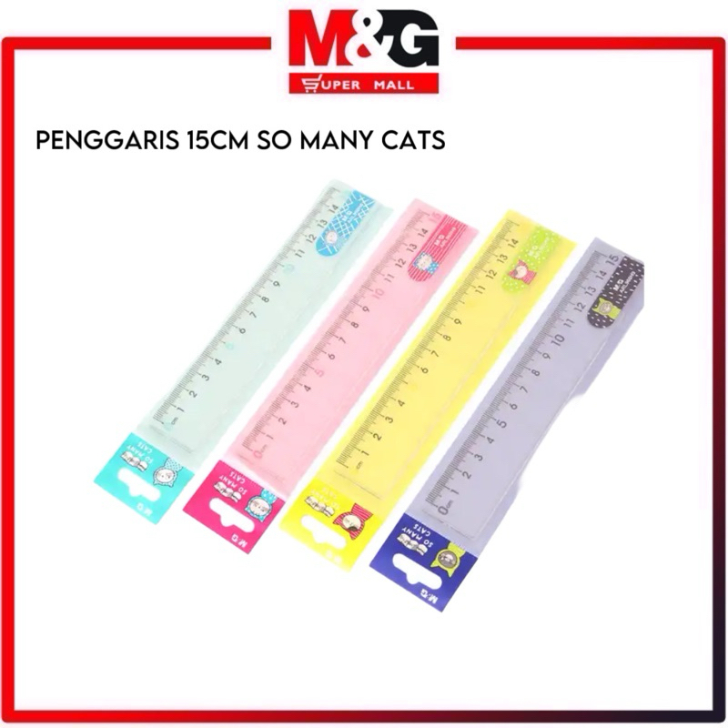 

M&G Penggaris Lurus Digital 15Cm / Penggaris 15cm Desain Lucu Plastik untuk Perlengkapan Sekolah