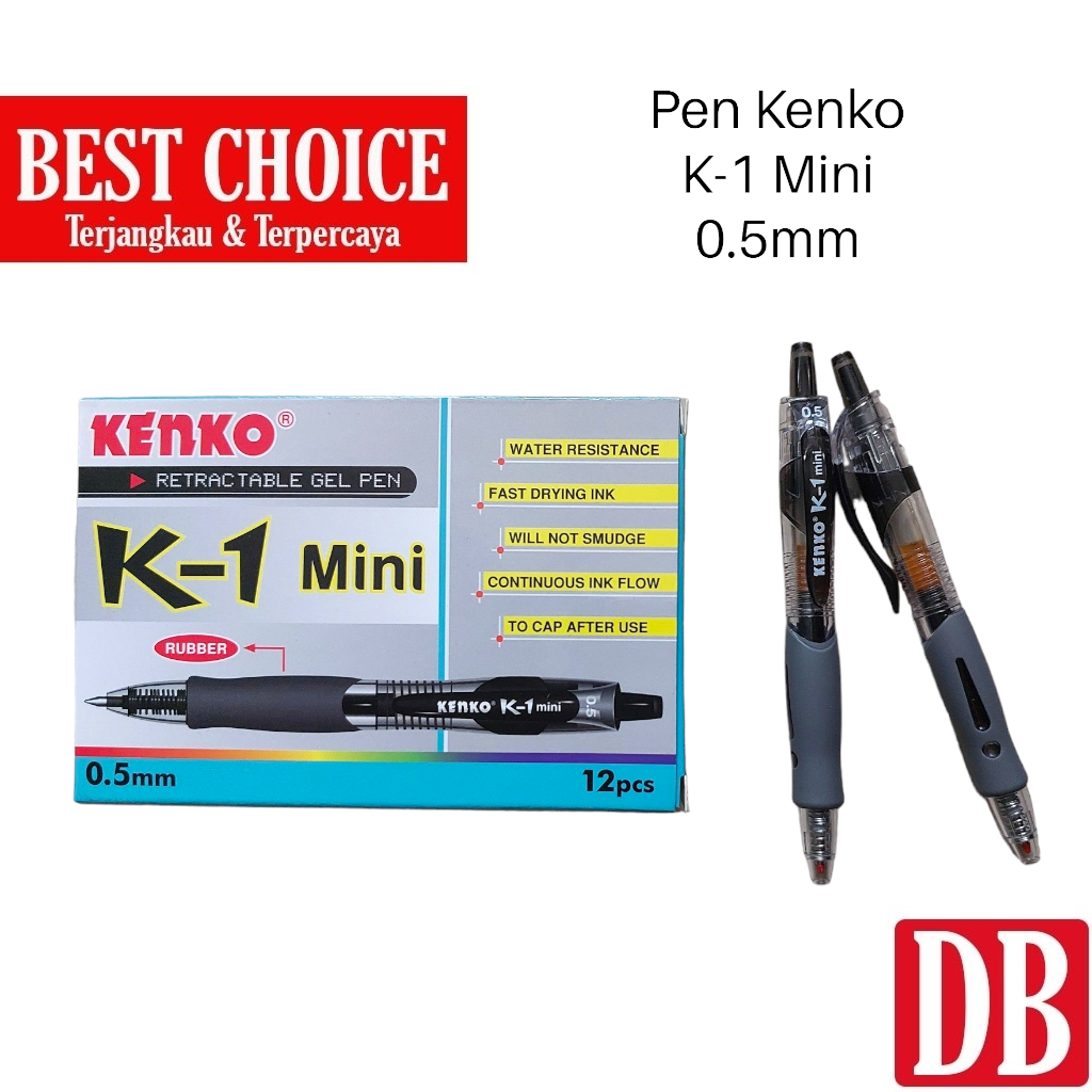 

Gel pen / Pulpen Kenko K-1 Mini 0.5mm Hitam (1pcs)