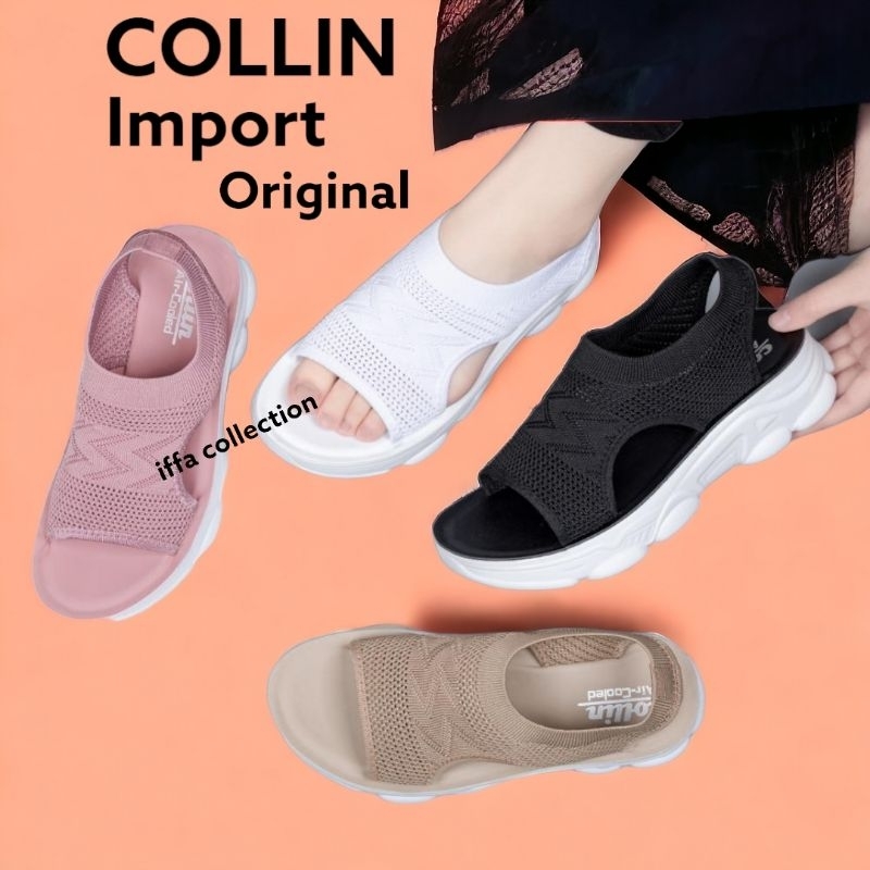 sepatu sandal let rajut import COLLIN Original terbaru