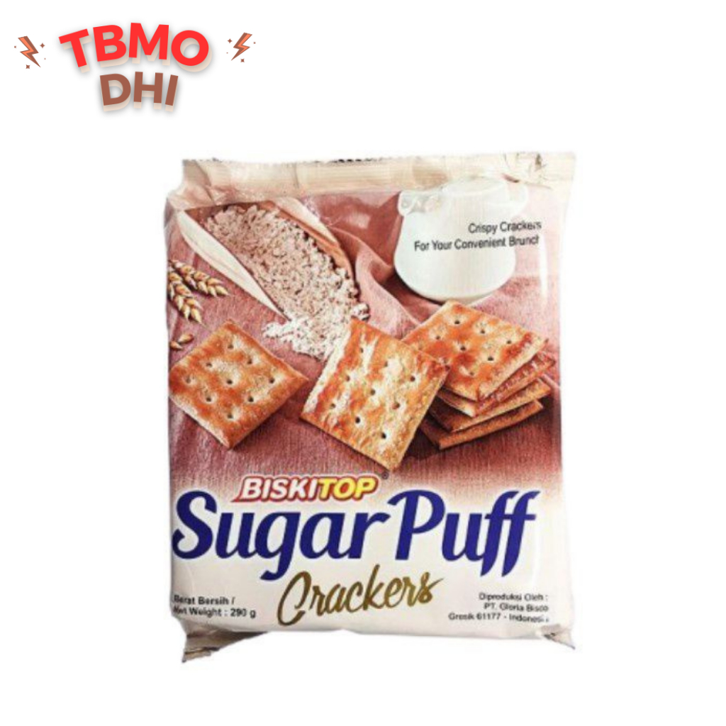 

BISKUIT LEBARAN / BISKITOP SUGAR PUFF CRACKERS 280GR / Kue Lebaran