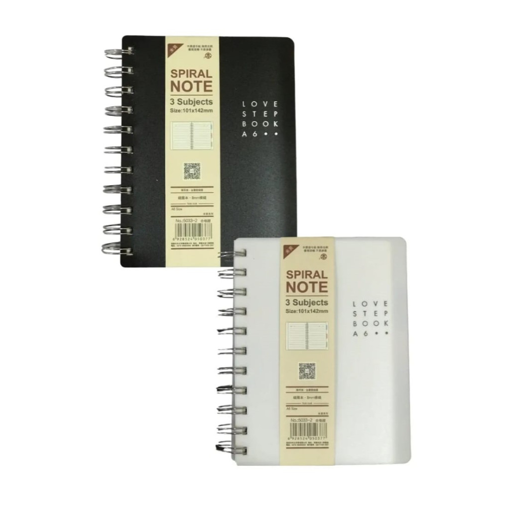 

Buku Tulis Spiral Garis A6 Ring Book + Pembatas Indexer