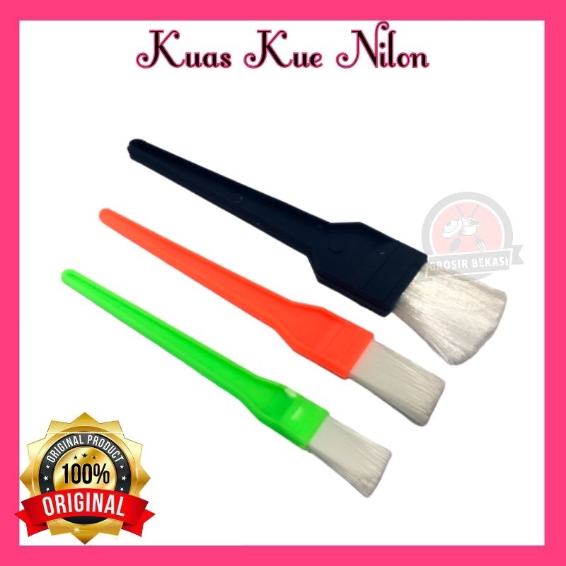 Kuas Nylon Kue 1 Set isi 3 pcs / Kuas Kue Nilon Kuas Nastar